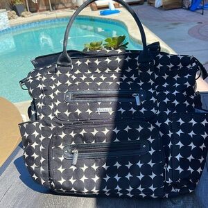 JJ Cole Diaper Bag Black White